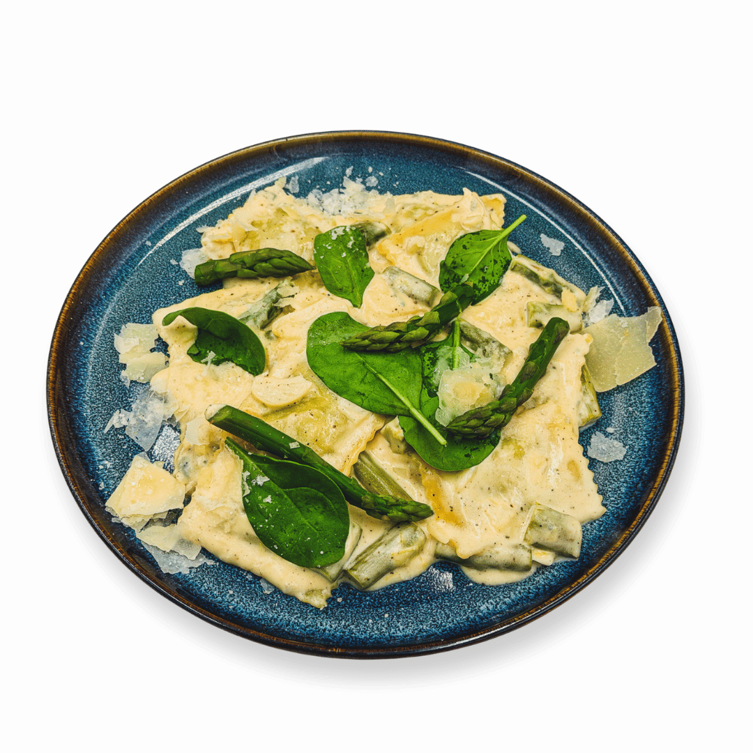 Ravioli ze szparagami